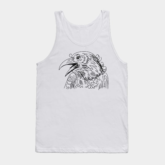 Sketchy Raven Tank Top by SWON Design